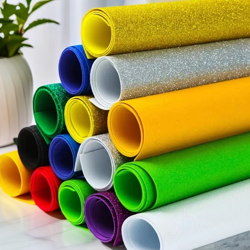 【A4版金聪纸】新款2mm闪光海绵纸金粉纸彩色加厚泡沫纸diy