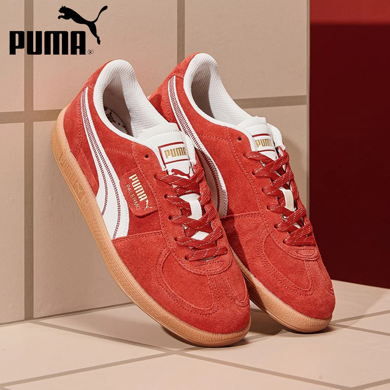 Puma彪马男鞋女鞋红色德训鞋2025新款低帮透气运动休闲板鞋401856
