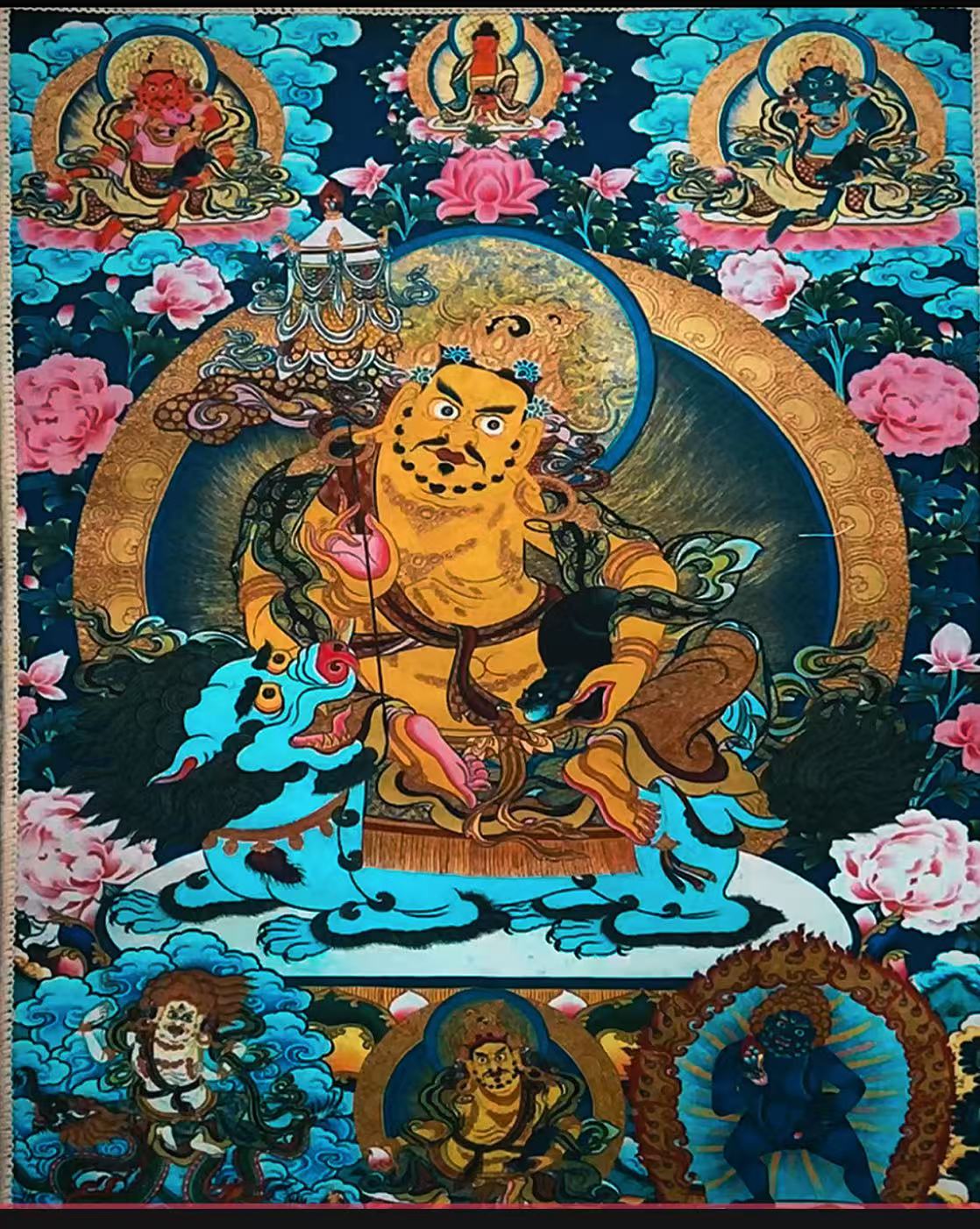 【西藏包邮】60*90厘米民族风装饰背景布藏式挂画墙布唐卡挂毯