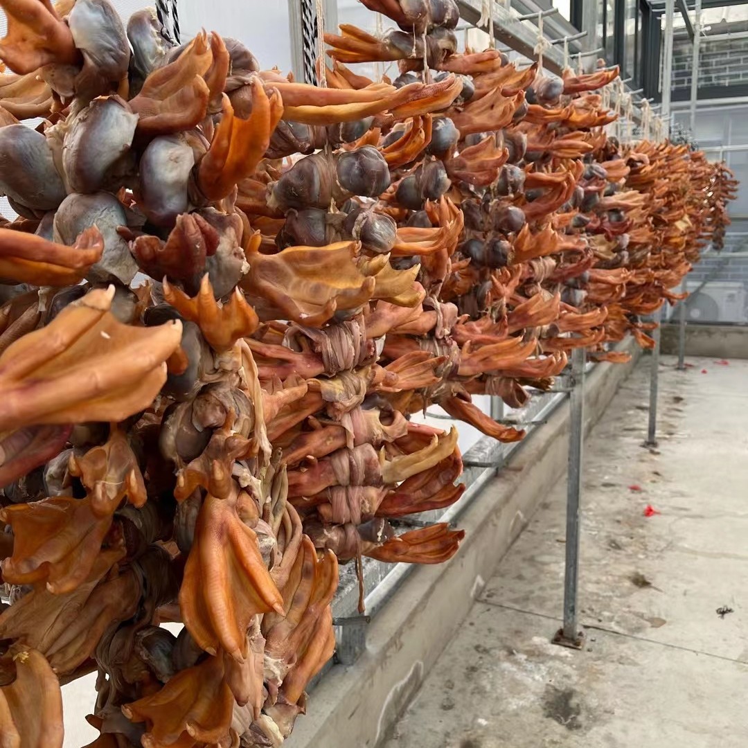 六安正宗散养皖西白鹅鹅掌老鹅肫爪手工腌制盐肫爪咸货鹅肫鹅爪