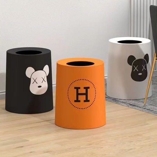 加厚双层家用办公室大号厨房卧室卫生间高档高颜值纸篓宿舍容量