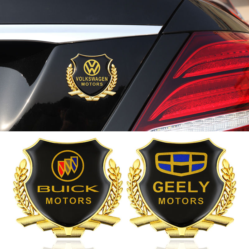 3d立体大号侧标麦穗车型金属标车窗贴高端汽车外饰加装贴车标耐刮