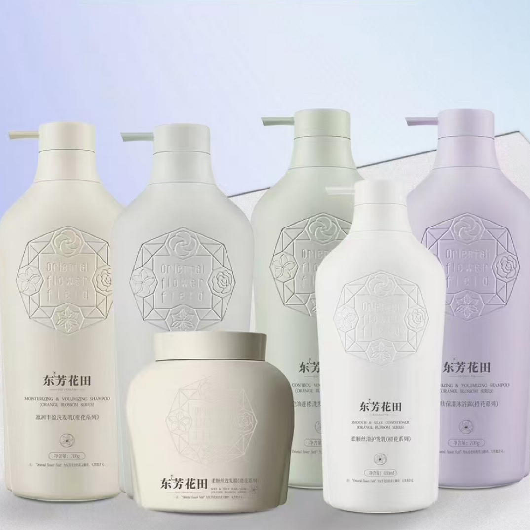 东方花田橙花系列祛屑净爽控油洗发乳护发素