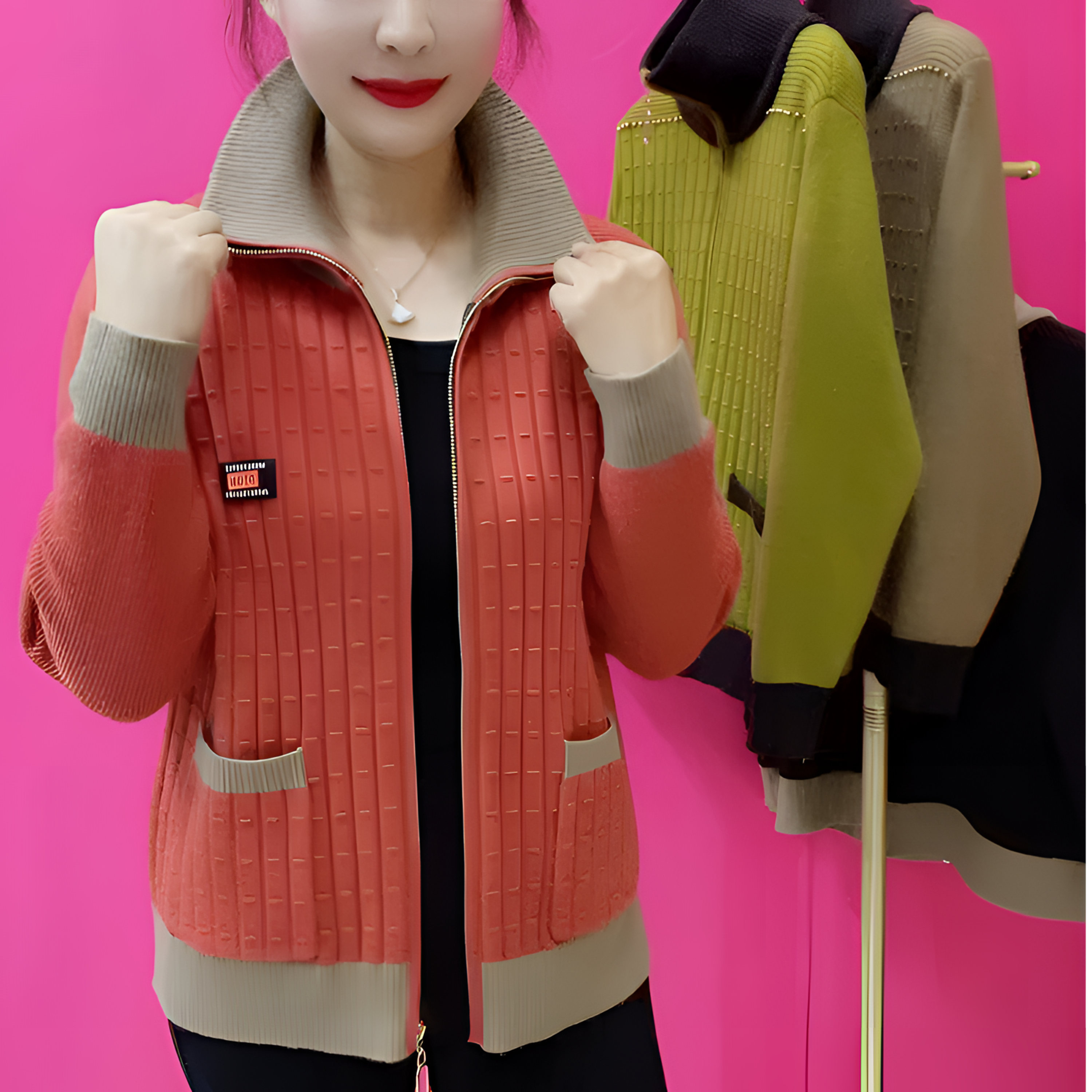 洋气百搭针织衫2025秋冬季新款高档气质时尚女士毛衣轻奢宽松外套