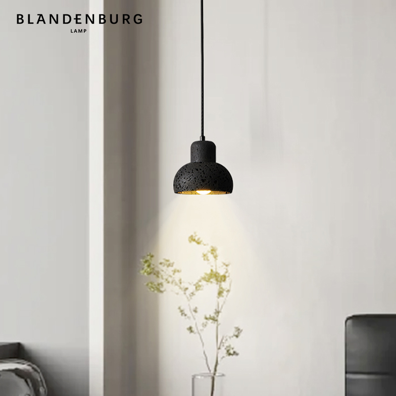 黑洞石小吊灯现代简约高级感房间装饰灯创意造型新款卧室床头吊灯