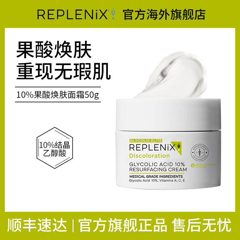 TOPIX Replenix果酸面霜提亮去黄毛孔粗大收缩毛孔去黑头粉刺角质