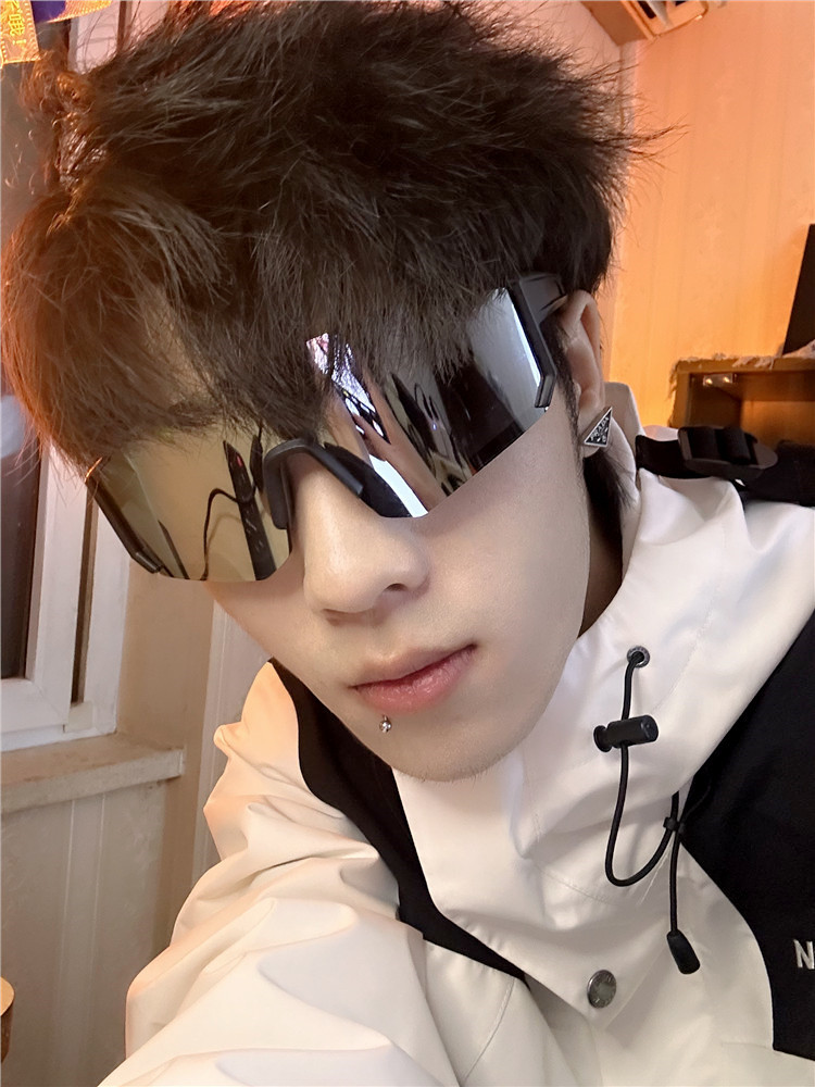 运动骑行眼镜护目登山镜滑雪镜防紫外线网红潮酷水银时尚防风镜男