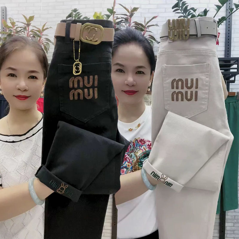 高智淡人秋上新百搭水洗棉小脚裤束脚宽松萝卜裤高温水洗哈伦裤