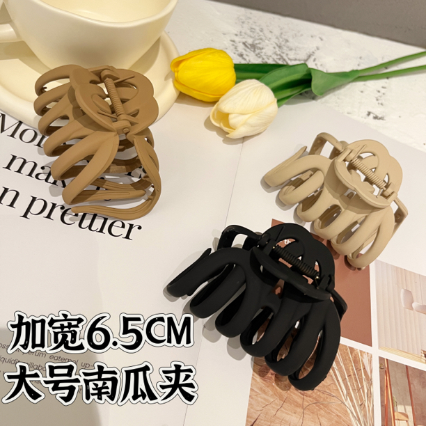 非金属亚克力发饰 是大南瓜夹啊加宽加大六爪大号慵懒发量多抓夹