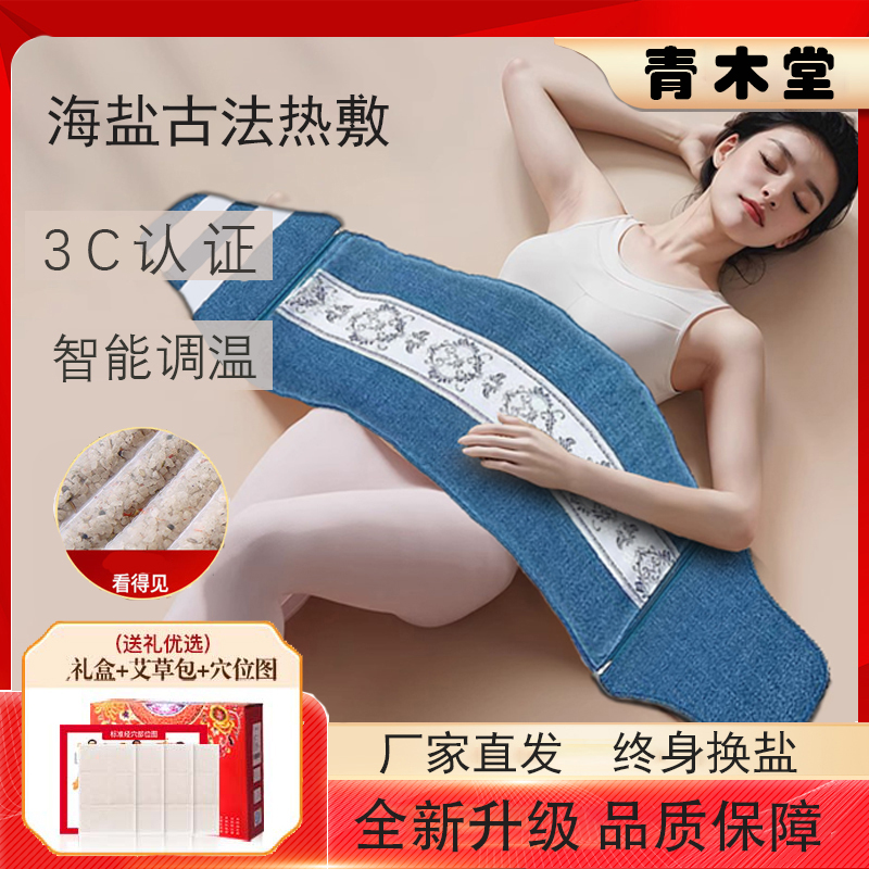 【厂家新款】电加热盐袋海盐电热袋子粗盐热敷包艾灸腰部带家用盐包