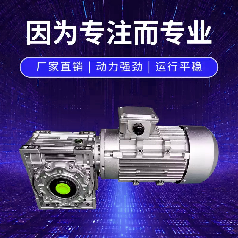 NMRV小型蜗轮蜗杆减速器齿轮箱rv减速机带电机一体变速箱减速器厂