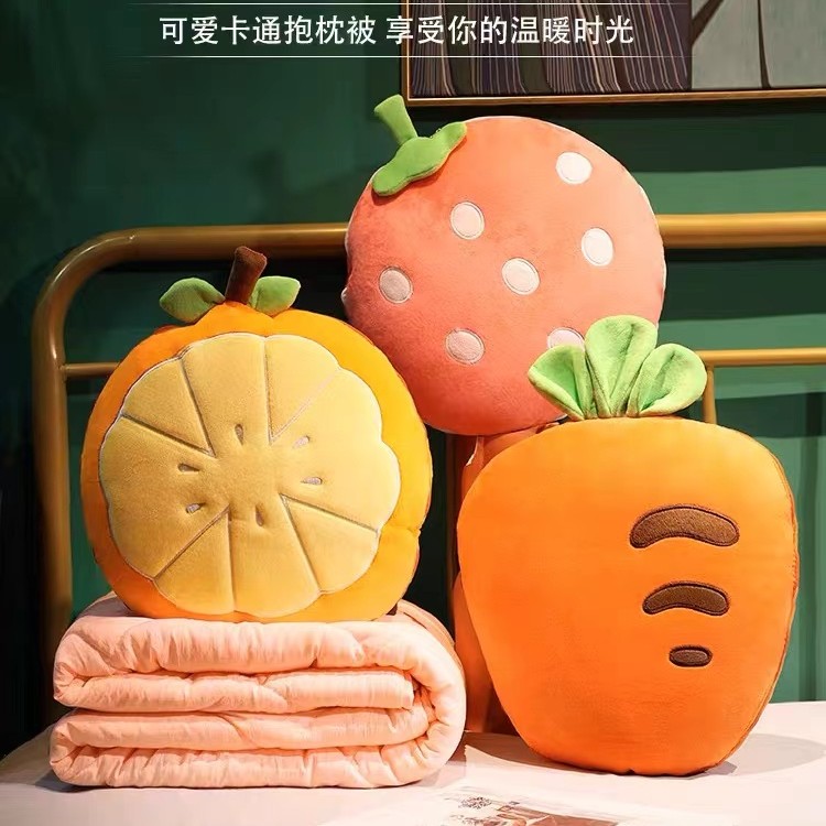 抱枕被子两用办公室午睡枕头车载毯子二合一汽车靠枕女生睡觉空调