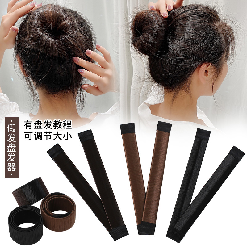 非金属亚克力发饰 丸子头盘发神器女盘头发夹蓬松发饰懒人啪啪圈
