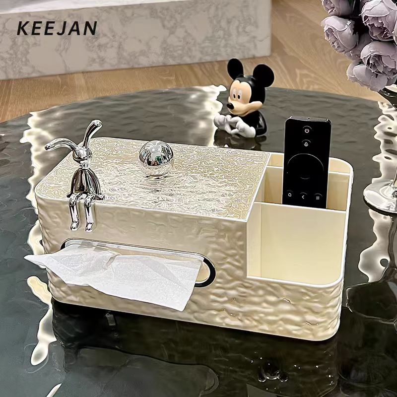 高颜值纸巾盒北欧简约家用客厅家具抽纸盒纸巾遥控器纸巾收纳盒