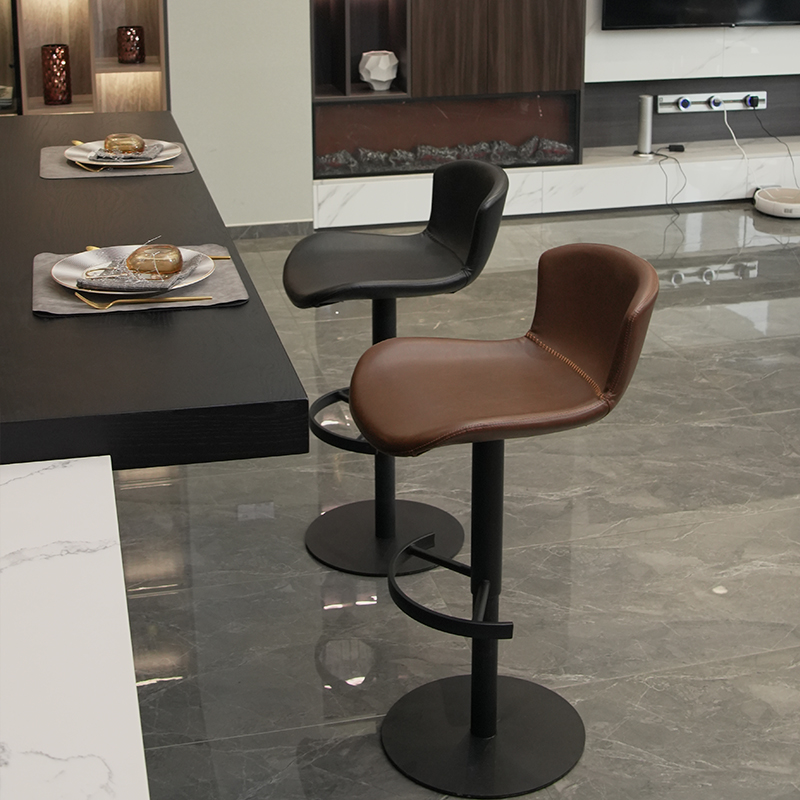 吧台椅家用高脚凳升降椅子现代简约凳子前台收银台吧椅靠背高吧凳