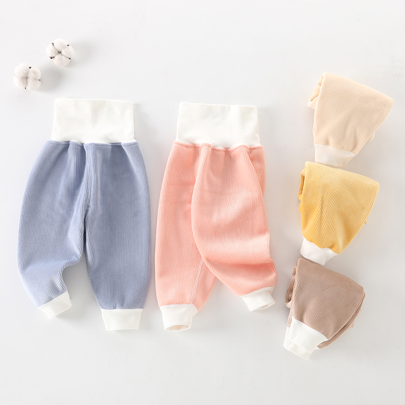 宝宝加绒裤子秋冬婴儿保暖裤加厚秋裤男女高腰护肚裤