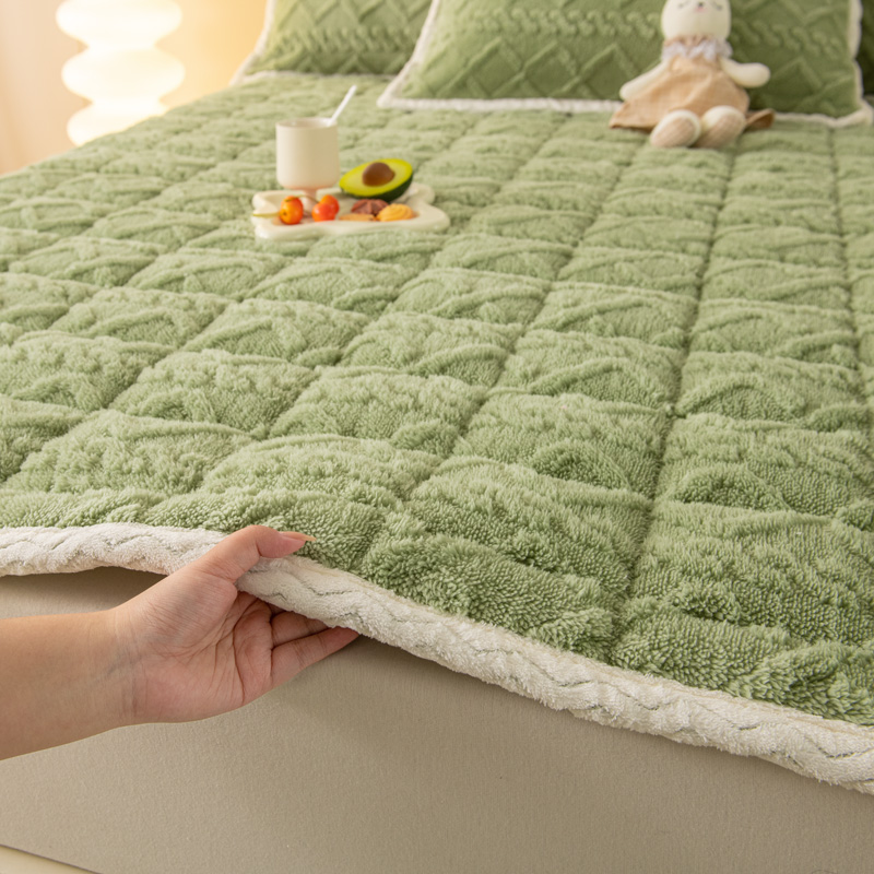 可定制水洗保暖牛奶绒床垫褥子榻榻米床盖防滑保护垫宿舍床褥毛毯