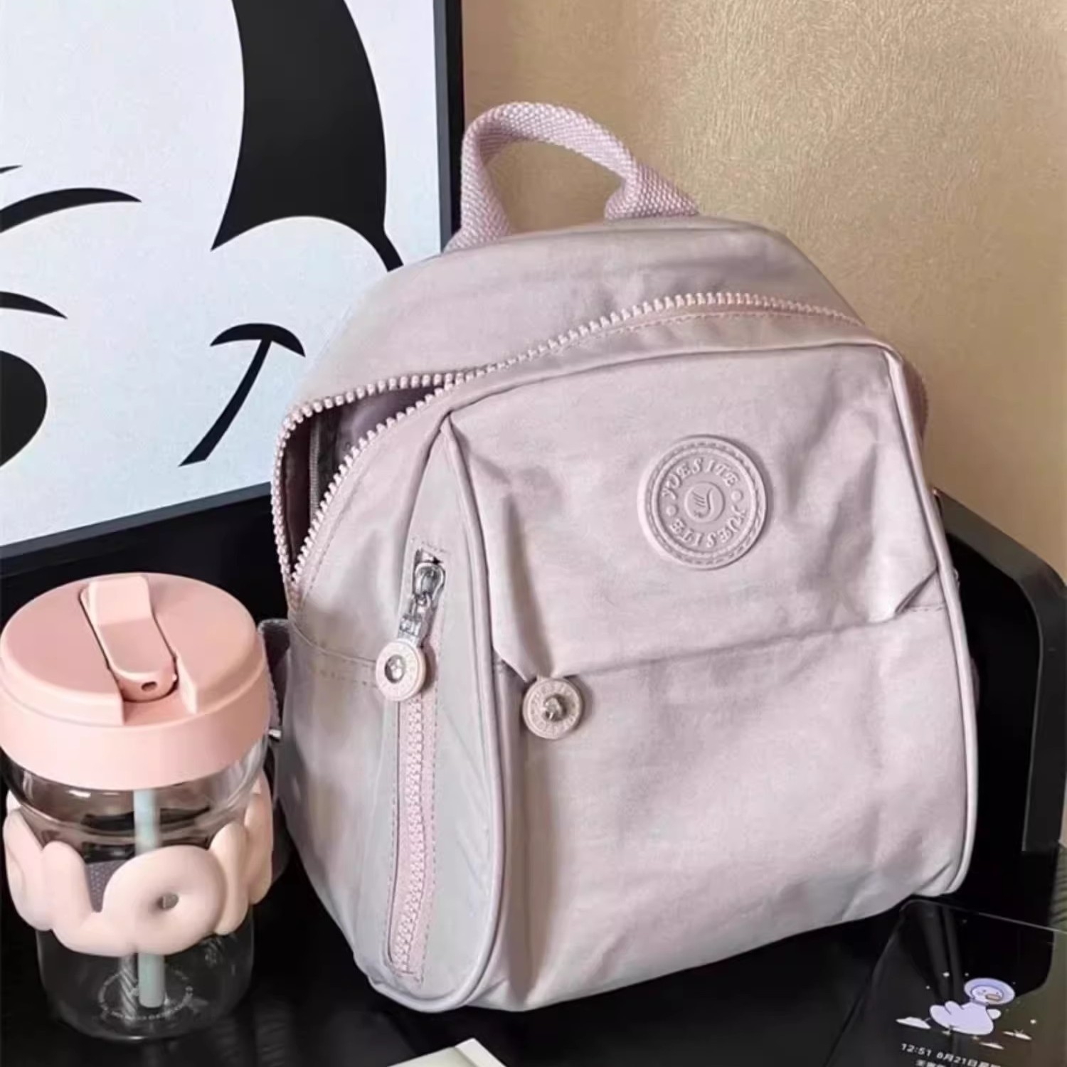 迷你小包包牛津布双肩包女防水新款时尚百搭帆布小背包妈咪包轻便