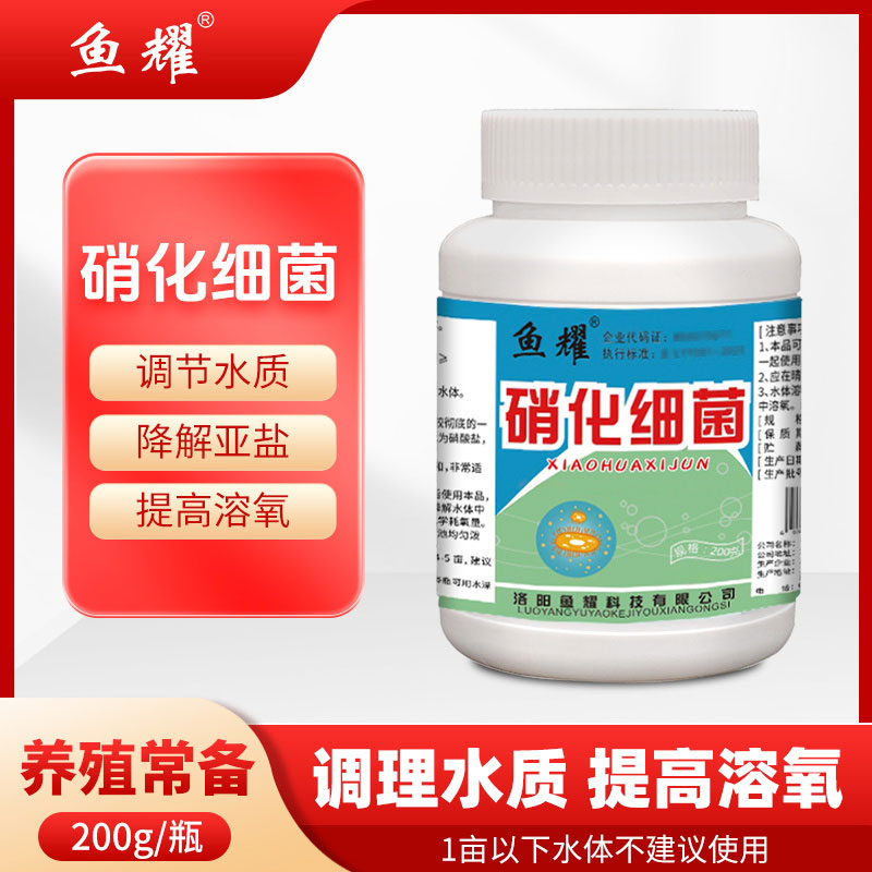 鱼耀硝化细菌干粉活菌降解亚盐除氨氮调节水质净化水产养殖 200g