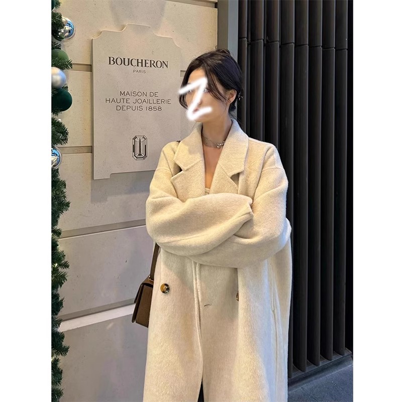 羽绒大衣女秋冬季2024高级感小个子呢子羽绒服内胆韩版毛呢外套