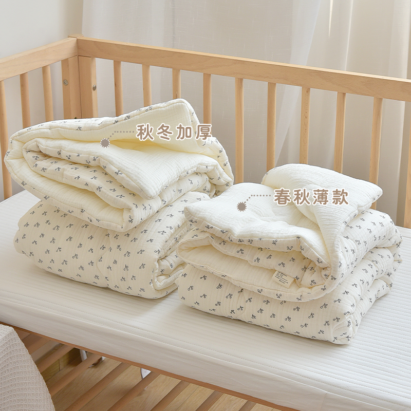 婴幼儿被子纯棉新生儿空调被幼儿园儿童宝宝午睡被秋冬加厚小被子