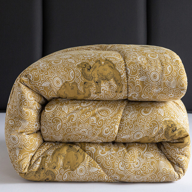 特价加厚驼毛被子冬被芯保暖驼绒被单双人春秋被学生宿舍冬天棉被