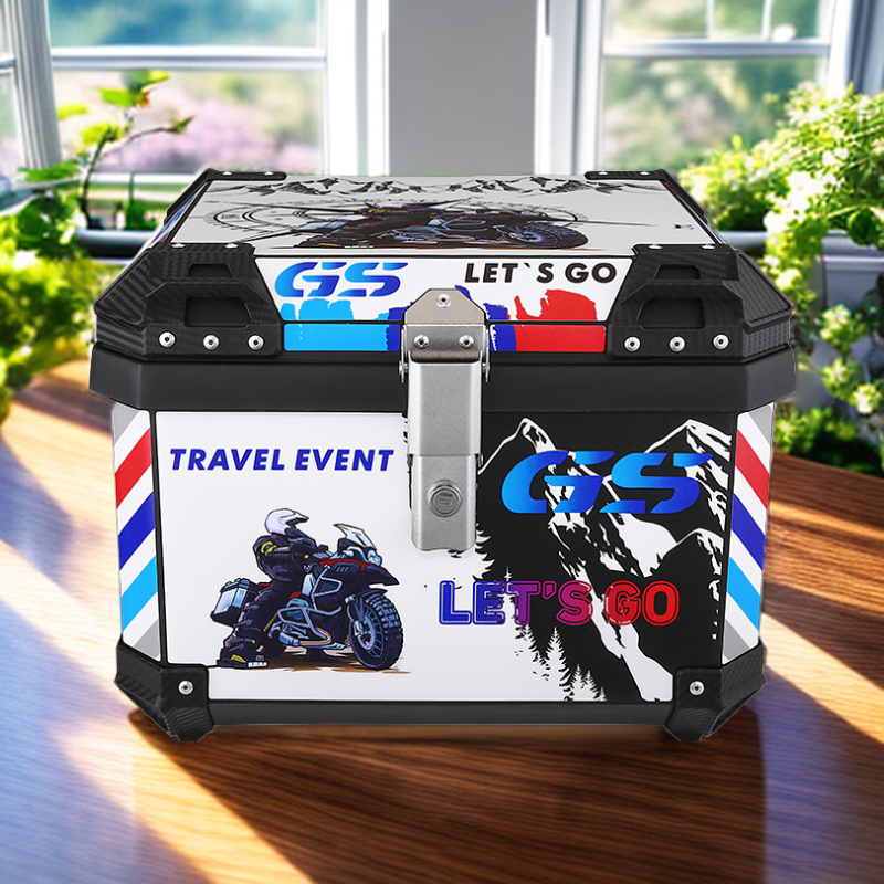 MTN容量后备箱45L55L70L储物外卖箱方箱防水塑料通用摩托车尾箱