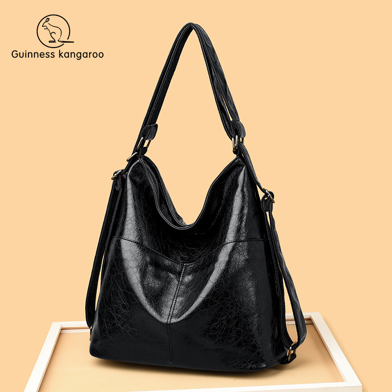 托特包女包包秋冬新款高级大容量单肩包外出复古双肩包大气斜挎包