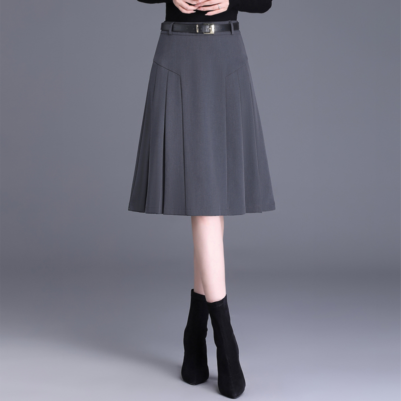 2025春秋新款灰色百褶裙女A字春秋冬半身裙新款小个子气质短裙