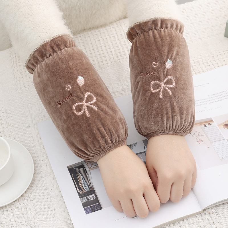 袖套可爱新款短款工作秋冬护袖套袖学生上班成人防污洋气耐脏袖头