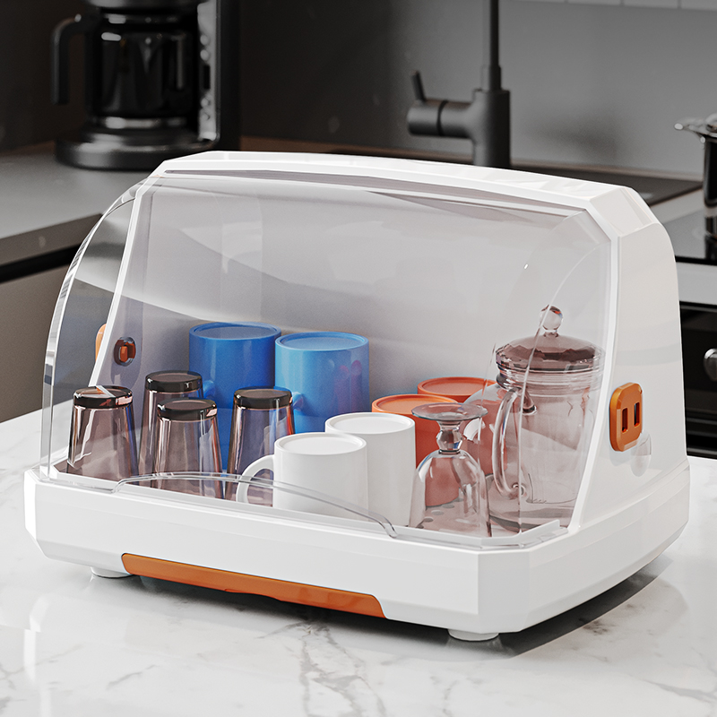 桌面杯子收纳置物架水杯收纳盒防尘玻璃茶杯托盘水果沥水收纳篮