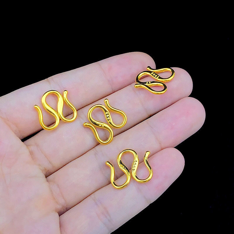 铜合金项链  百搭项链扣子扣头保色久不掉色项链卡扣M型S型项链扣