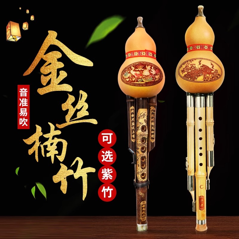 葫芦丝初学者C调降B调F调防摔儿童小学生学校专用葫芦丝乐器教学