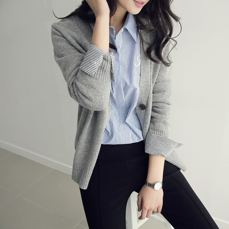 针织衫洋气打底开衫女2025秋装新款爆款长袖外搭上衣秋季毛衣外套