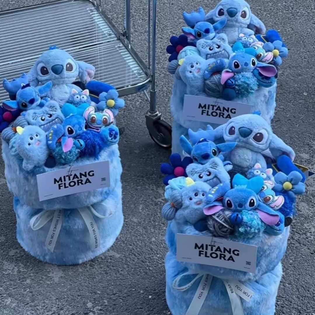 卡通玩偶花束公仔怪兽创意生日礼物送女朋友闺蜜花束送女友闺蜜