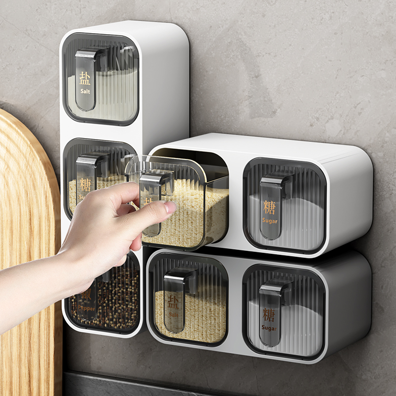 调料盒密封罐收纳组合套装调味瓶盐罐家用厨房新款防潮虫高档多格