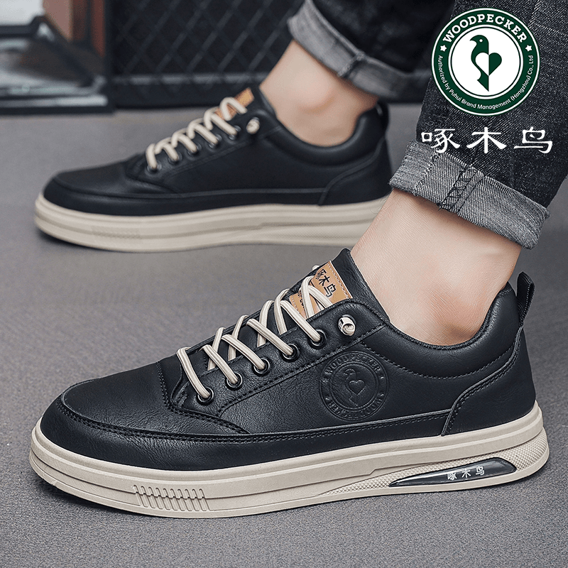 啄木鸟 男士休闲板鞋百搭鞋子男款秋冬新款休闲鞋潮流透气小白鞋