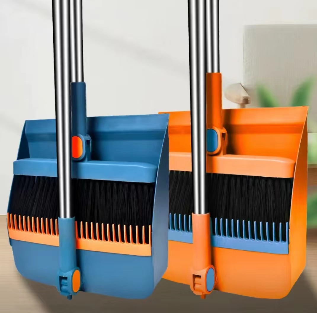 加厚加大折叠扫把旋转不粘头发扫地笤帚簸箕扫帚家用室内扫把簸箕
