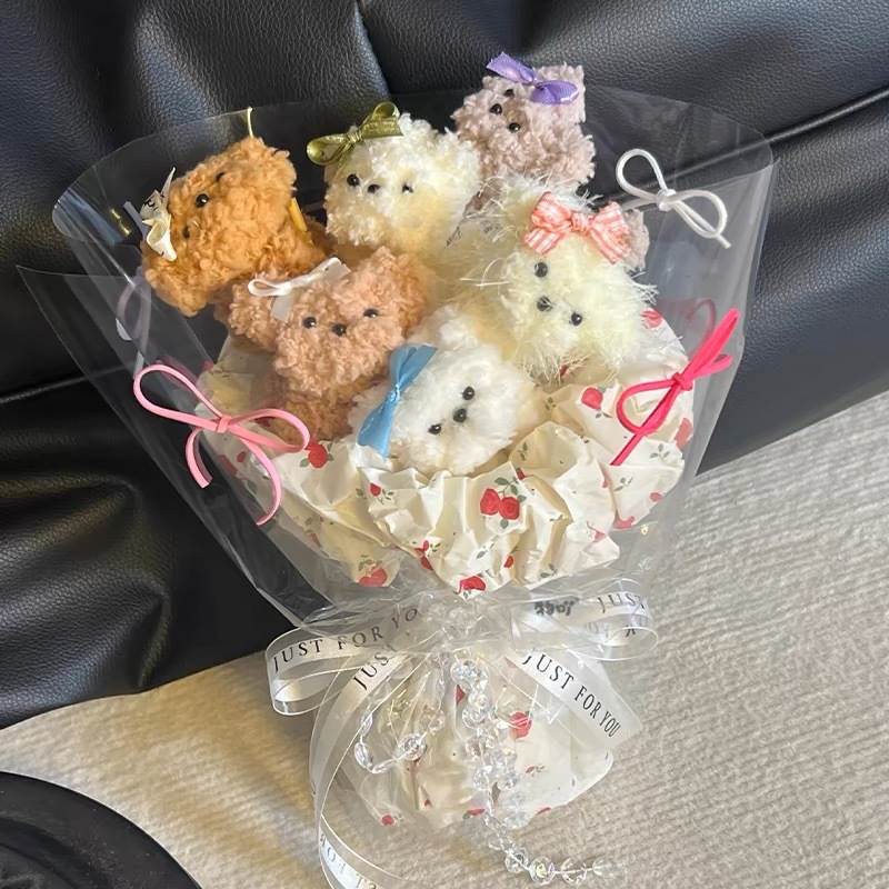 修狗花束花礼物生日小狗送情侣闺蜜创意可爱小众扭扭棒成品纪念
