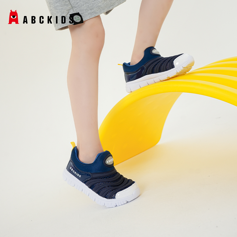 ABCKIDS童鞋小童夏季透气机能鞋女童毛毛虫休闲鞋儿童鞋子运动鞋