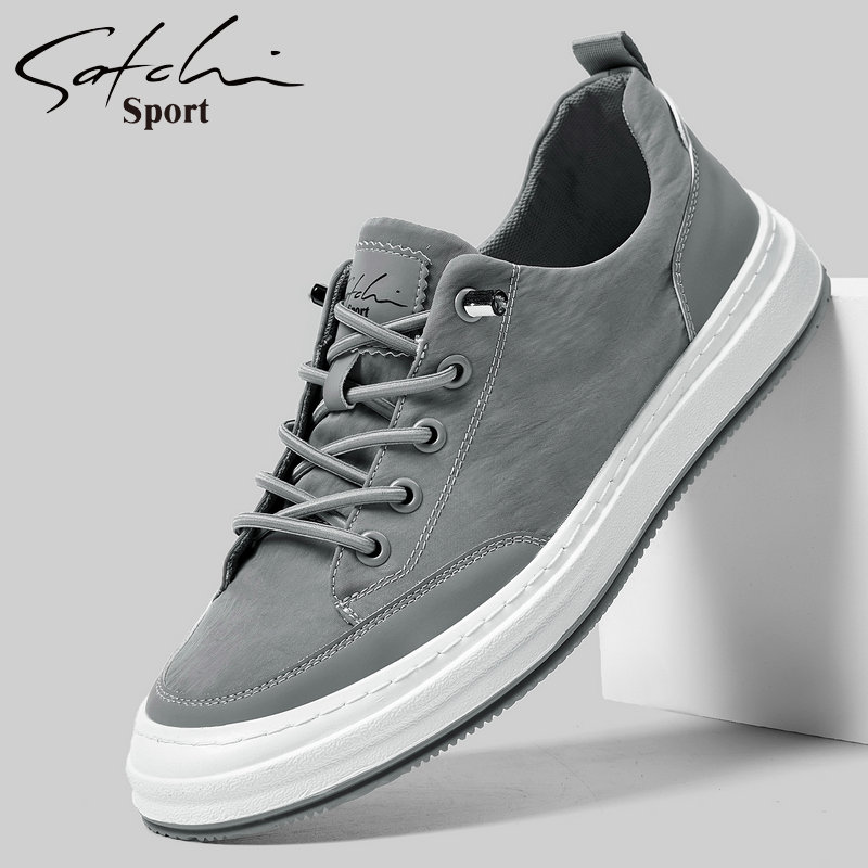 沙驰官方正品秋季透气平底帆布鞋男士板鞋休闲鞋中年爸爸鞋父亲鞋