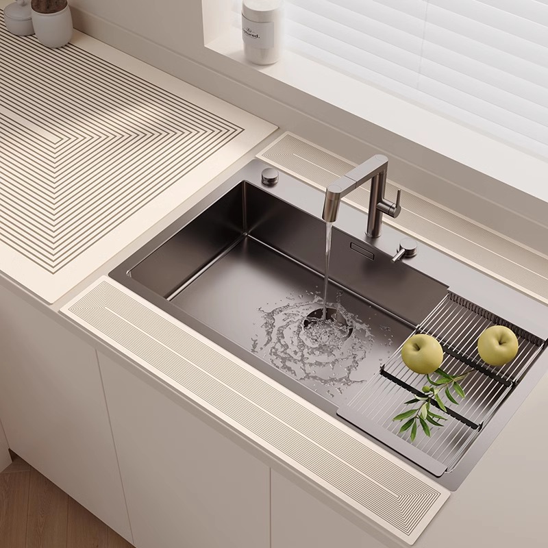 厨房水龙头软硅藻泥防溅水沥水垫洗手台吸水垫挡水条卫生间台面垫