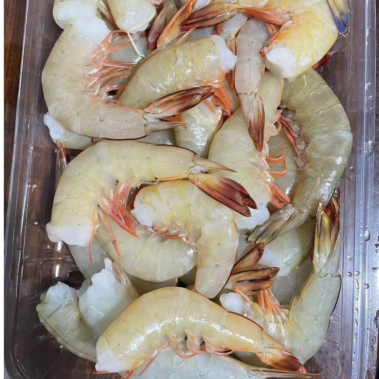 野生新鲜去头明虾100%纯虾仁虾尾净重半斤一盒虾仁青虾仁