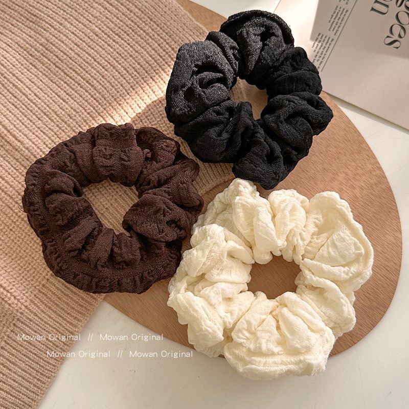 复古法式大肠发圈女扎马尾丸子头简约气质头绳发绳发圈皮筋发饰女