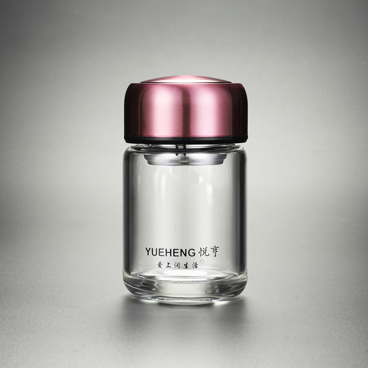 精品透明小巧便携单层加厚玻璃杯女士口袋杯燕窝咖啡杯男士随手杯