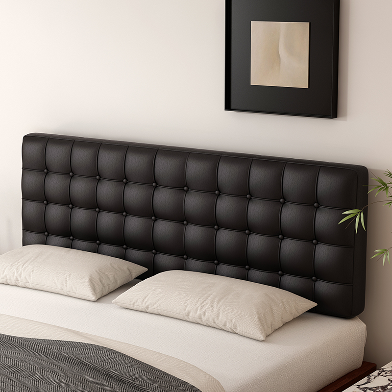 富利曼床头靠背软包榻榻米自粘垫防刮猫抓皮靠背轻奢垫床头罩免洗