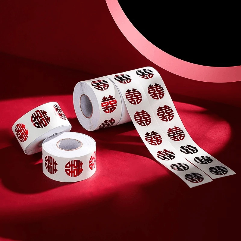 结婚布置婚房装饰双喜字贴纸不干胶红囍字小喜子套装婚庆用品mlq