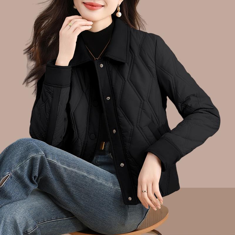 小香风短款保暖棉服女士秋冬2025新款洋气小个子时尚棉衣外套大码