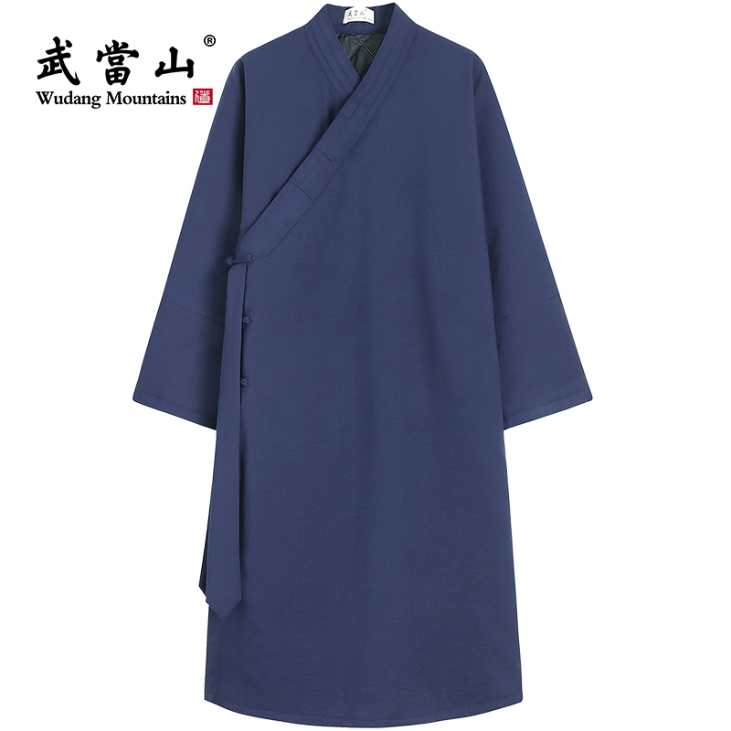 武當山服饰男女冬季中国风传统斜襟太极服外套棉服武当太极服棉袍
