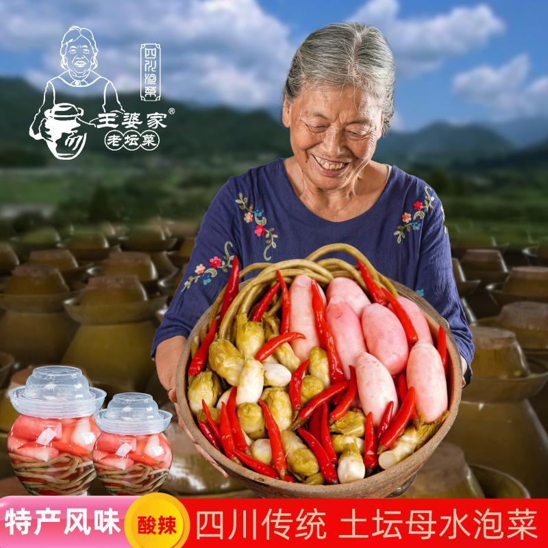 王婆家老坛菜四川泡菜农家土坛母水什锦儿菜萝卜豆角辣椒姜下饭菜